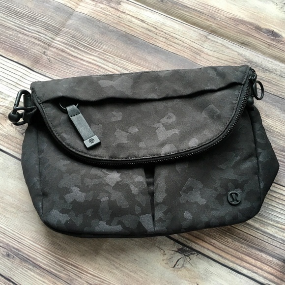 lululemon athletica Handbags - Lululemon All Night Festival Bag 5L in Fragment Camo Jacquard Black Deep Coal
